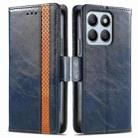 For Honor X8b CaseNeo Splicing Dual Magnetic Buckle Leather Phone Case(Blue) - 1