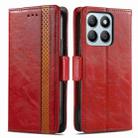 For Honor X8b CaseNeo Splicing Dual Magnetic Buckle Leather Phone Case(Red) - 1