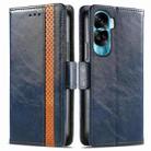 For Honor X50i CaseNeo Splicing Dual Magnetic Buckle Leather Phone Case(Blue) - 1