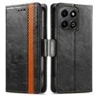 For Honor 200 Smart CaseNeo Splicing Dual Magnetic Buckle Leather Phone Case(Black) - 2