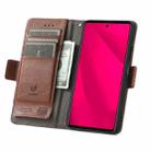 For Honor 200 Smart CaseNeo Splicing Dual Magnetic Buckle Leather Phone Case(Brown) - 3