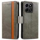 For Honor 200 Smart CaseNeo Splicing Dual Magnetic Buckle Leather Phone Case(Gray) - 2