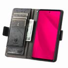 For Honor 400 Lite CaseNeo Splicing Dual Magnetic Buckle Leather Phone Case(Black) - 3