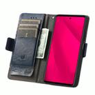 For Honor 400 Lite CaseNeo Splicing Dual Magnetic Buckle Leather Phone Case(Blue) - 3