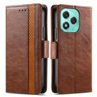 For Honor 400 Lite CaseNeo Splicing Dual Magnetic Buckle Leather Phone Case(Brown) - 2