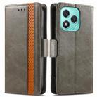 For Honor 400 Lite CaseNeo Splicing Dual Magnetic Buckle Leather Phone Case(Gray) - 2