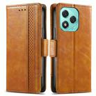 For Honor 400 Lite CaseNeo Splicing Dual Magnetic Buckle Leather Phone Case(Khaki) - 2