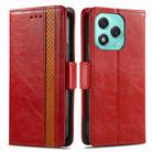 For Honor 400 Lite CaseNeo Splicing Dual Magnetic Buckle Leather Phone Case(Red) - 2