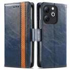 For Infinix Smart 8 CaseNeo Splicing Dual Magnetic Buckle Leather Phone Case(Blue) - 1