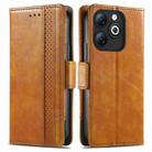 For Infinix Smart 8 CaseNeo Splicing Dual Magnetic Buckle Leather Phone Case(Khaki) - 1