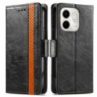 For Infinix Smart 9 CaseNeo Splicing Dual Magnetic Buckle Leather Phone Case(Black) - 2