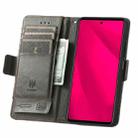 For Infinix Smart 9 CaseNeo Splicing Dual Magnetic Buckle Leather Phone Case(Gray) - 3