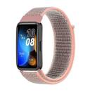 For Huawei Watch Band 9 / 9 NFC Nylon Loop Hook and Loop Fastener Watch Band(Pinkish Color) - 1