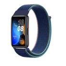 For Huawei Watch Band 9 / 9 NFC Nylon Loop Hook and Loop Fastener Watch Band(Deep Navy Blue) - 1