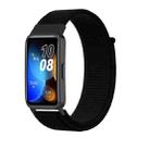 For Huawei Watch Band 9 / 9 NFC Nylon Loop Hook and Loop Fastener Watch Band(Dark Black) - 1