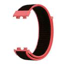 For Huawei Watch Band 9 / 9 NFC Nylon Loop Hook and Loop Fastener Watch Band(Red Black) - 2
