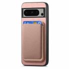 For Google Pixel 9 Pro XL Retro Magsafe Card Bag PU Back Cover Phone Case(Pink) - 2