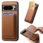 For Google Pixel 9 Pro XL Retro Magsafe Card Bag PU Back Cover Phone Case(Brown) - 1