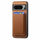 For Google Pixel 9 Pro XL Retro Magsafe Card Bag PU Back Cover Phone Case(Brown) - 2