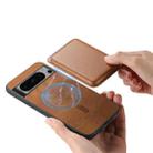 For Google Pixel 9 Pro XL Retro Magsafe Card Bag PU Back Cover Phone Case(Brown) - 3