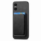 For Sony Xperia 10 VI Retro Magsafe Card Bag PU Back Cover Phone Case(Black) - 2