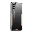 For Honor V30 Blade Series TPU Hybrid Metal Phone Case(Gold) - 1