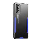 For Honor V30 Blade Series TPU Hybrid Metal Phone Case(Blue) - 1