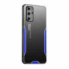 For Honor V30 Pro Blade Series TPU Hybrid Metal Phone Case(Blue) - 1