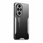 For Honor 200 Blade Series TPU Hybrid Metal Phone Case(Silve) - 1