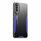 For Honor X20 SE Blade Series TPU Hybrid Metal Phone Case(Blue) - 1