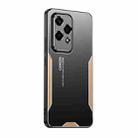 For Honor 200 Lite Global Blade Series TPU Hybrid Metal Phone Case(Gold) - 1