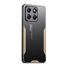 For Honor X8c Blade Series TPU Hybrid Metal Phone Case(Gold) - 1