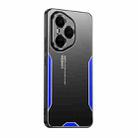 For Honor 400 Pro Global Blade Series TPU Hybrid Metal Phone Case(Blue) - 1
