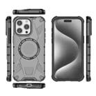 For iPhone 15 Pro Max MagSafe Armor Holder PC Hybrid TPU Phone Case(Black) - 3