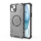 For iPhone 15 Plus MagSafe Armor Holder PC Hybrid TPU Phone Case(Black) - 1