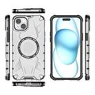 For iPhone 15 Plus MagSafe Armor Holder PC Hybrid TPU Phone Case(White) - 3