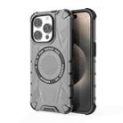 For iPhone 14 Pro MagSafe Armor Holder PC Hybrid TPU Phone Case(Black) - 1