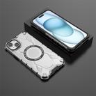For iPhone 14 Plus MagSafe Armor Holder PC Hybrid TPU Phone Case(White) - 3