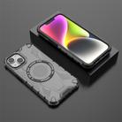 For iPhone 14 MagSafe Armor Holder PC Hybrid TPU Phone Case(Black) - 3