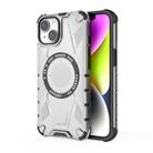 For iPhone 14 MagSafe Armor Holder PC Hybrid TPU Phone Case(White) - 1