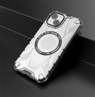For iPhone 14 MagSafe Armor Holder PC Hybrid TPU Phone Case(White) - 2