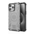 For iPhone 15 Pro Max Armor Holder PC Hybrid TPU Phone Case(Black) - 1