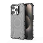 For iPhone 15 Pro Armor Holder PC Hybrid TPU Phone Case(Black) - 1