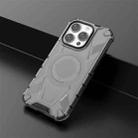 For iPhone 15 Pro Armor Holder PC Hybrid TPU Phone Case(Black) - 2