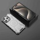 For iPhone 15 Pro Armor Holder PC Hybrid TPU Phone Case(White) - 3