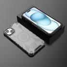 For iPhone 15 Plus Armor Holder PC Hybrid TPU Phone Case(Black) - 3