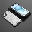 For iPhone 15 Plus Armor Holder PC Hybrid TPU Phone Case(White) - 3