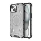 For iPhone 15 Armor Holder PC Hybrid TPU Phone Case(Black) - 1