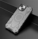 For iPhone 15 Armor Holder PC Hybrid TPU Phone Case(Black) - 2