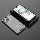 For iPhone 15 Armor Holder PC Hybrid TPU Phone Case(Black) - 3